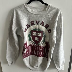 Tultex Gray Crew Neck Sweater with Collegiate Style